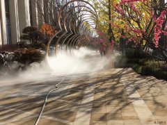 <b>濮阳市小区人造雾景观造雾雾森系统安装调试完</b>