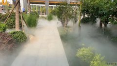 <b>郑州47中景观造雾系统安装效果</b>