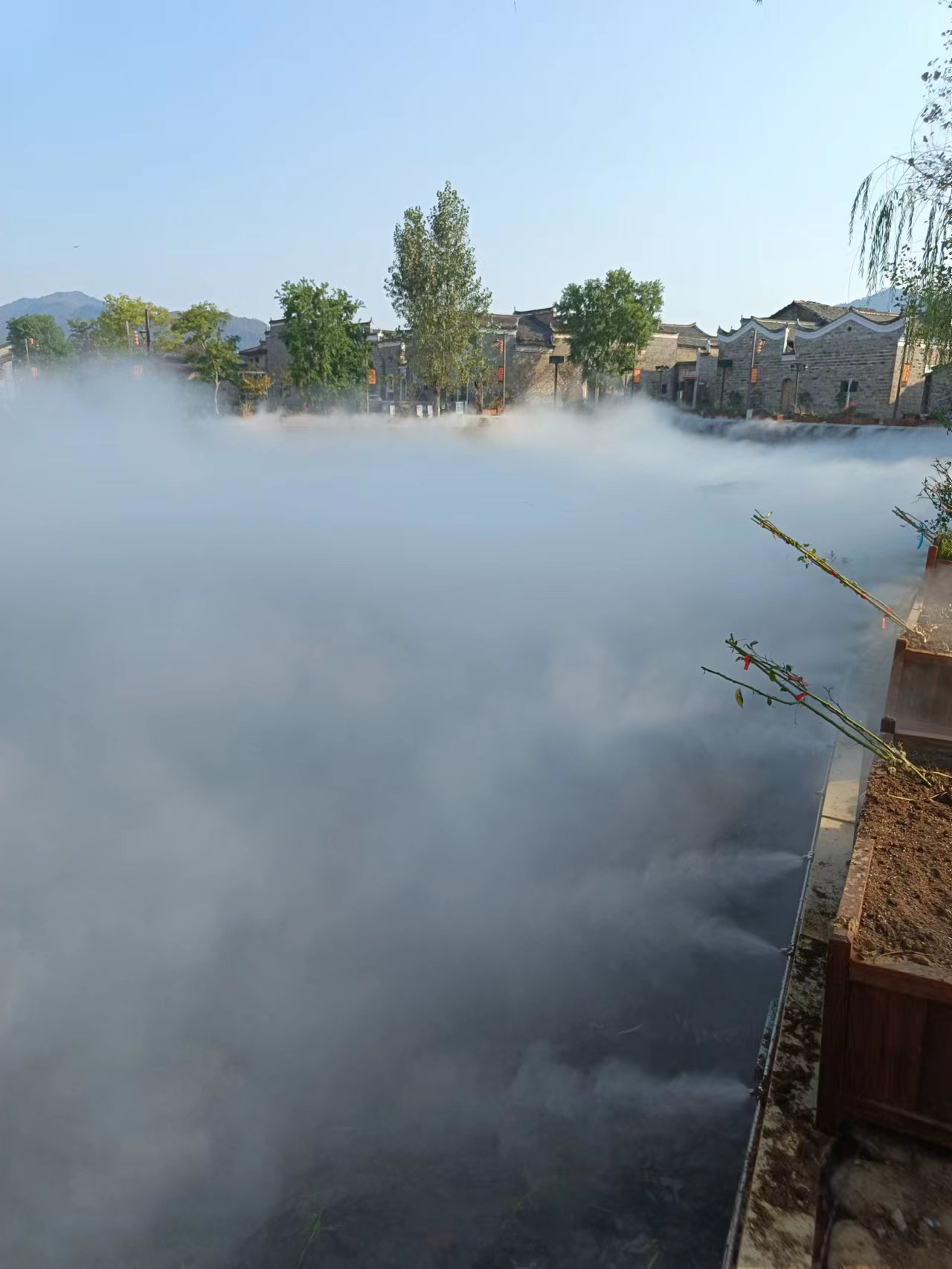 <b>坐标江西九江流坑景区14套雾森系统安装调试效果</b>