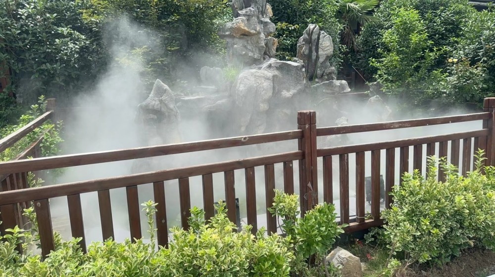 涡阳农家院安装雾森后的效果