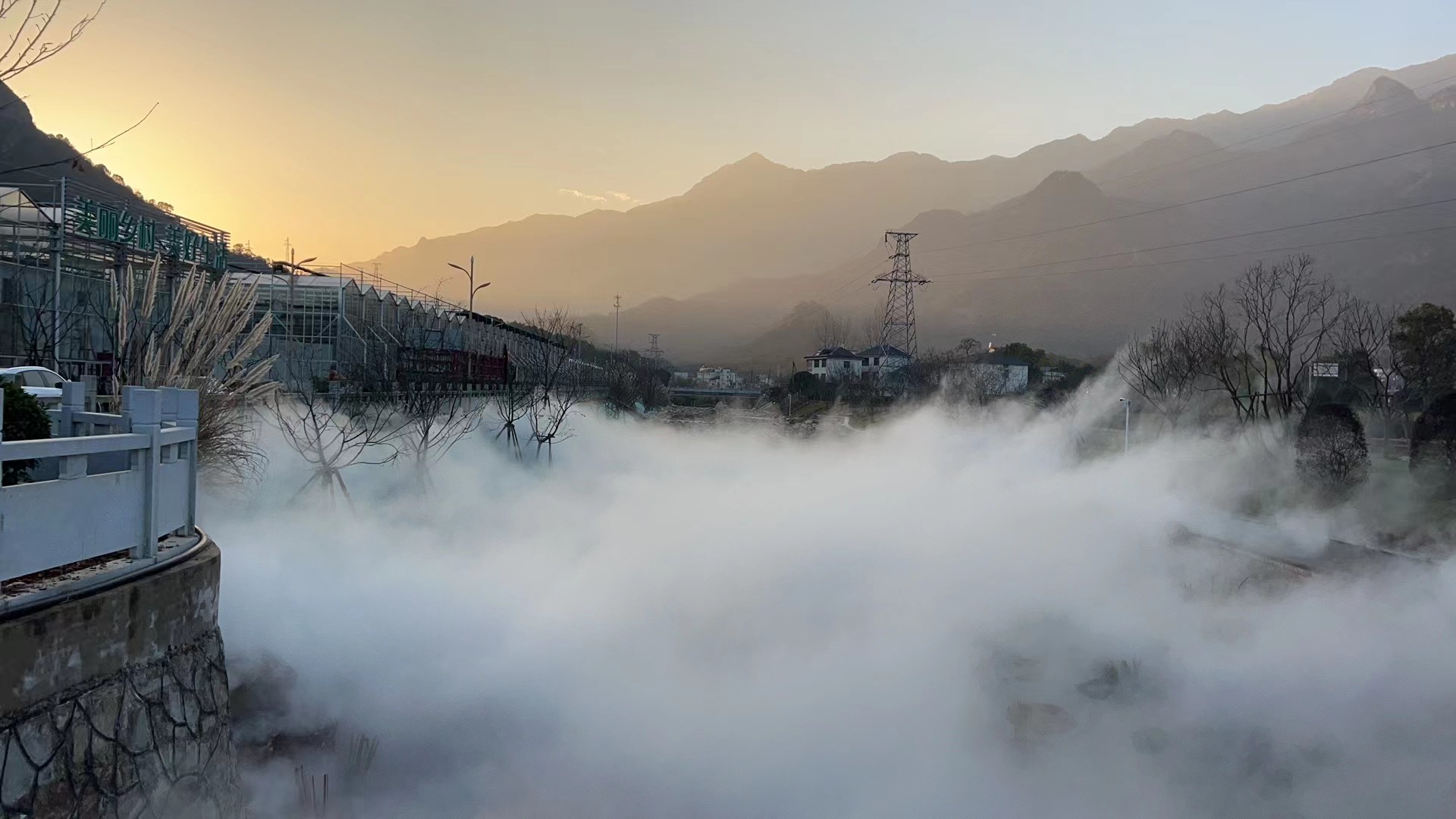 江西九江庐山景区景观喷雾系统安装
